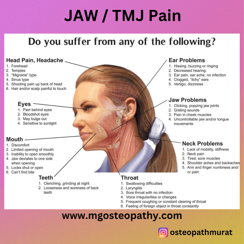 Osteopath Treatment For Jaw Pain MG Osteopathy